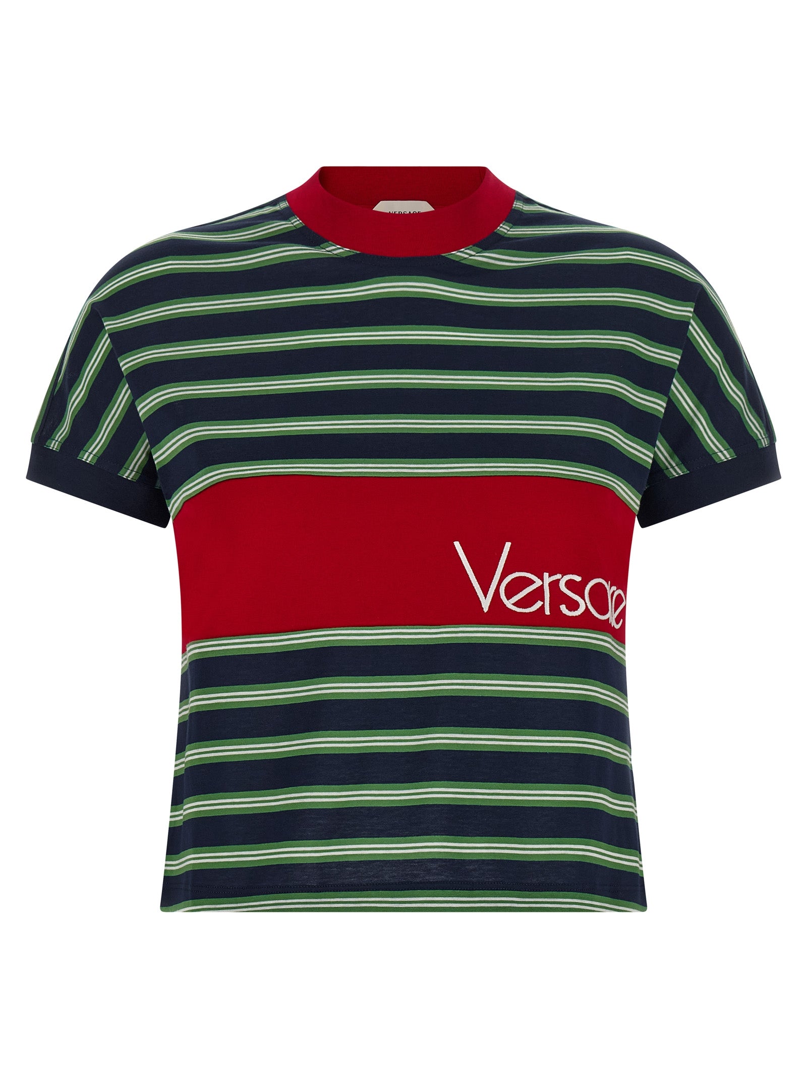 Versace Mehrfarbiges Baumwoll-T-Shirt