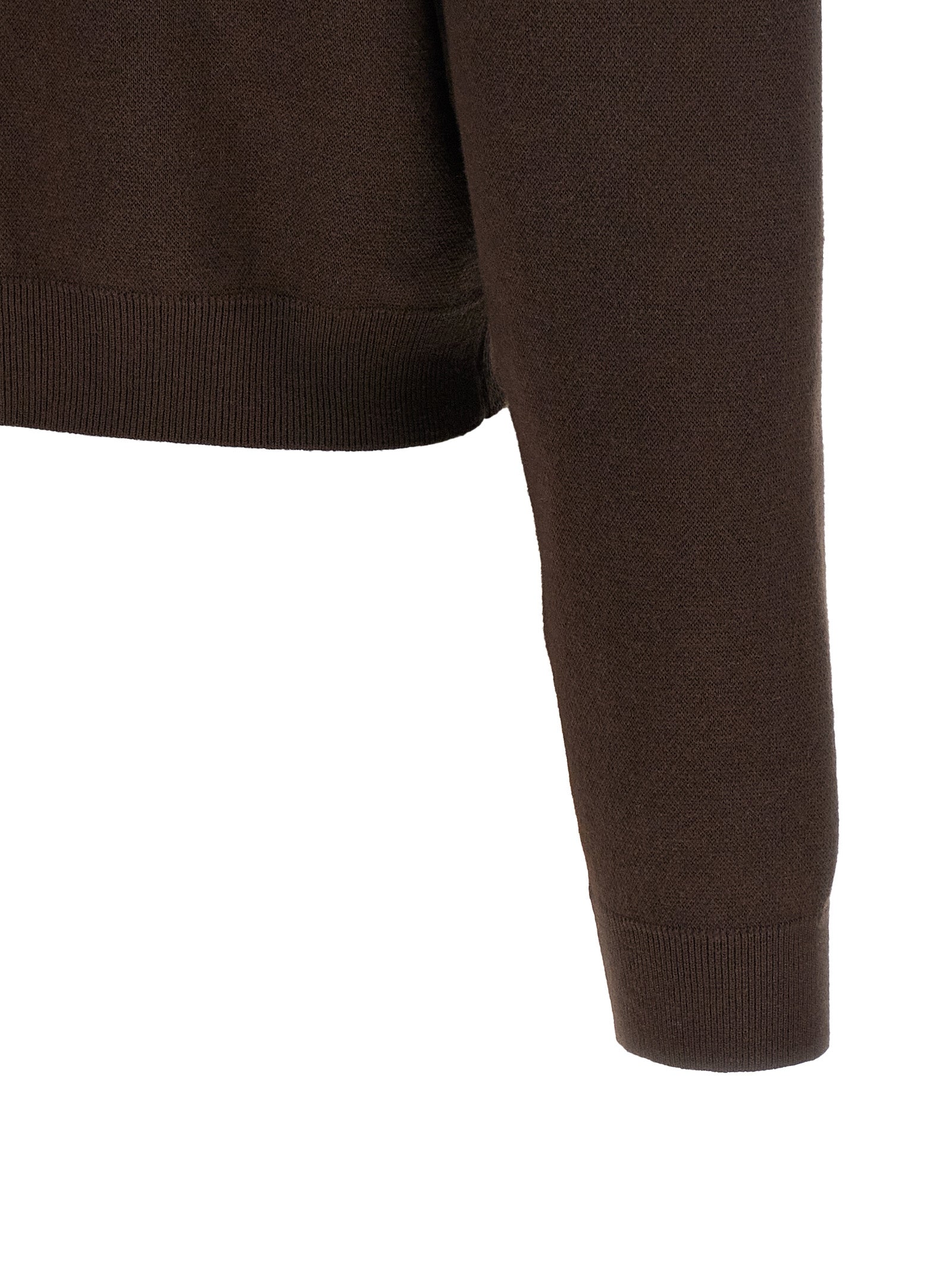 ROTATE BIRGER CHRISTENSEN Brauner Cardigan aus Bio-Baumwolle