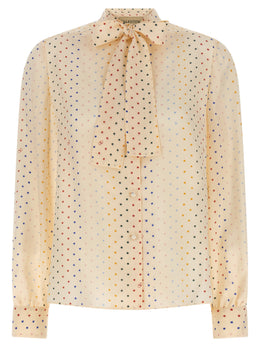 Valentino Garavani Mehrfarbige Seidenbluse