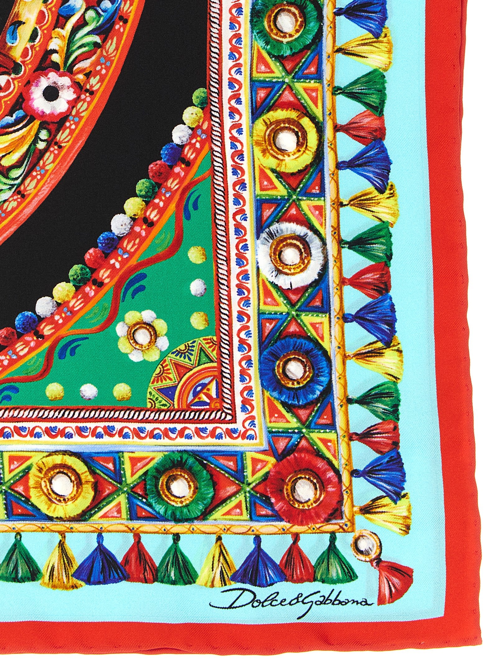 Dolce & Gabbana Mehrfarbiger Seidenschal