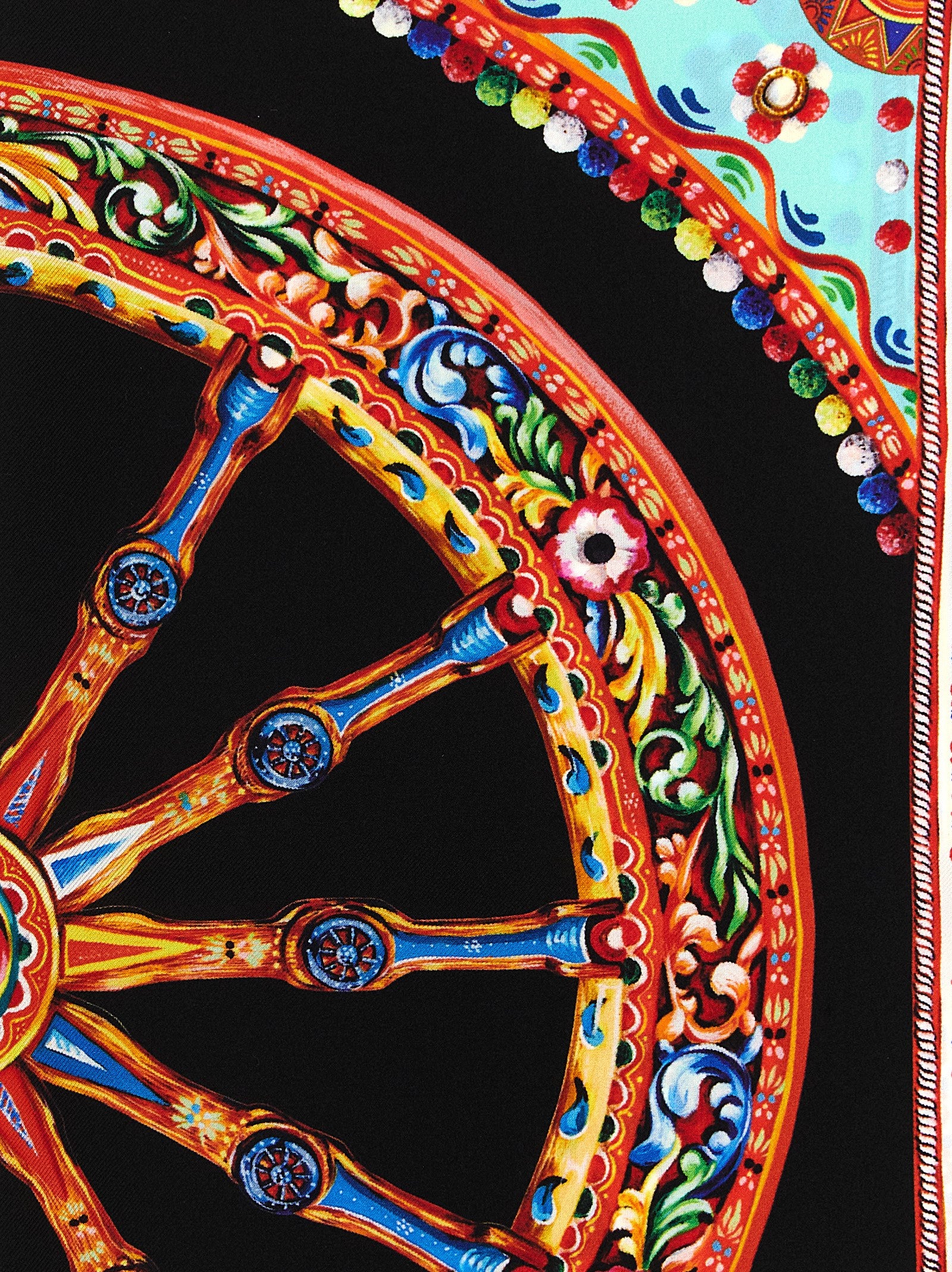 Dolce & Gabbana Mehrfarbiger Seidenschal