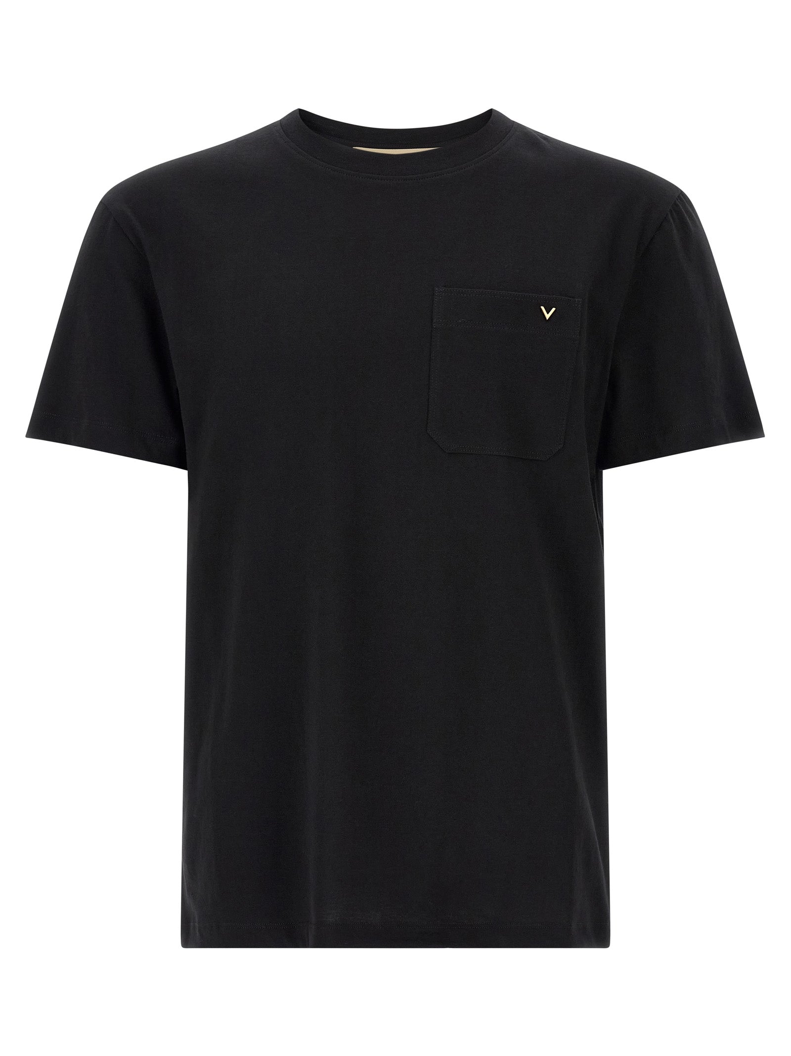 Valentino Garavani Schwarzes Baumwoll-T-Shirt