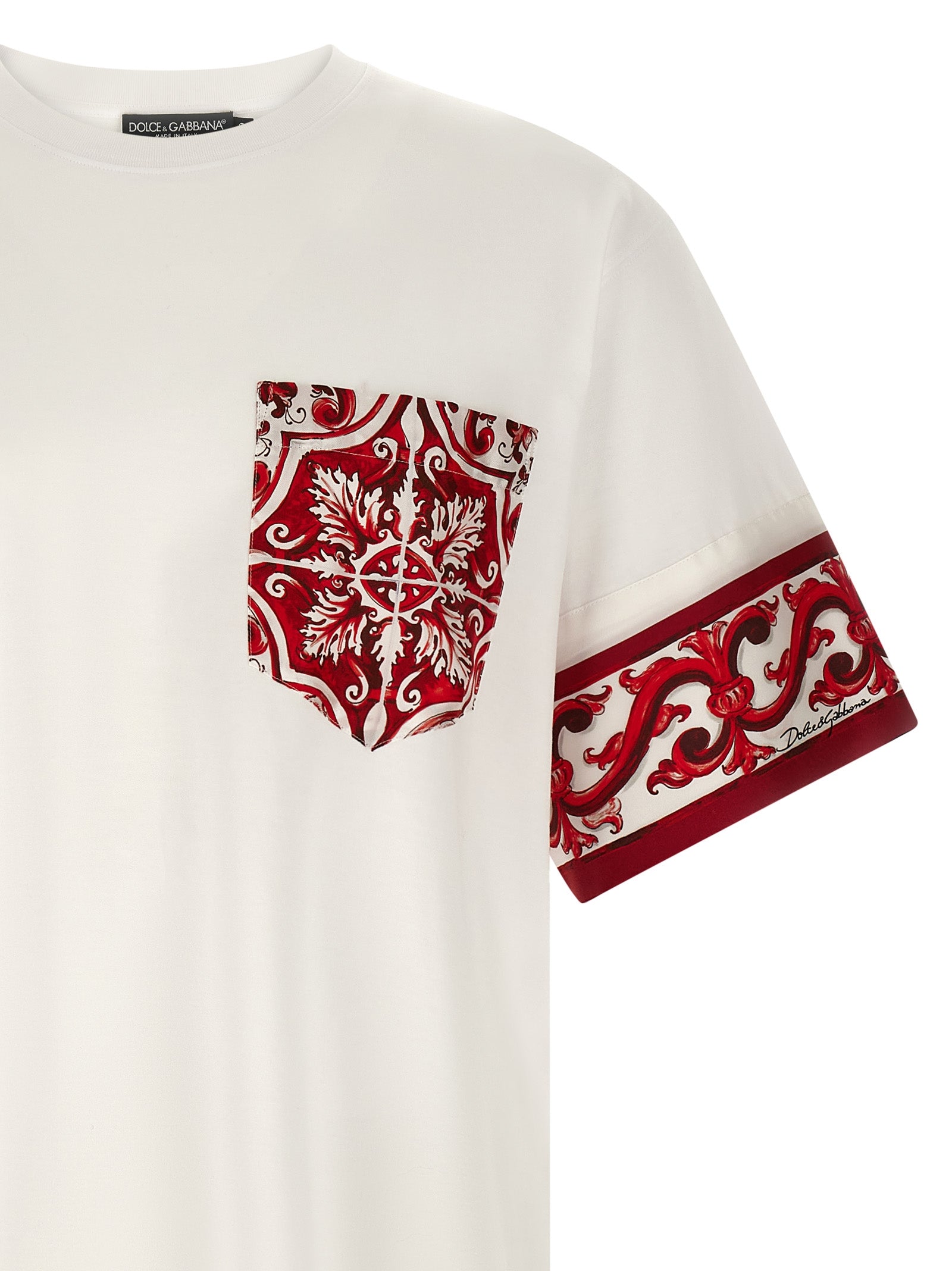 Dolce & Gabbana Mehrfarbiges Baumwoll-T-Shirt