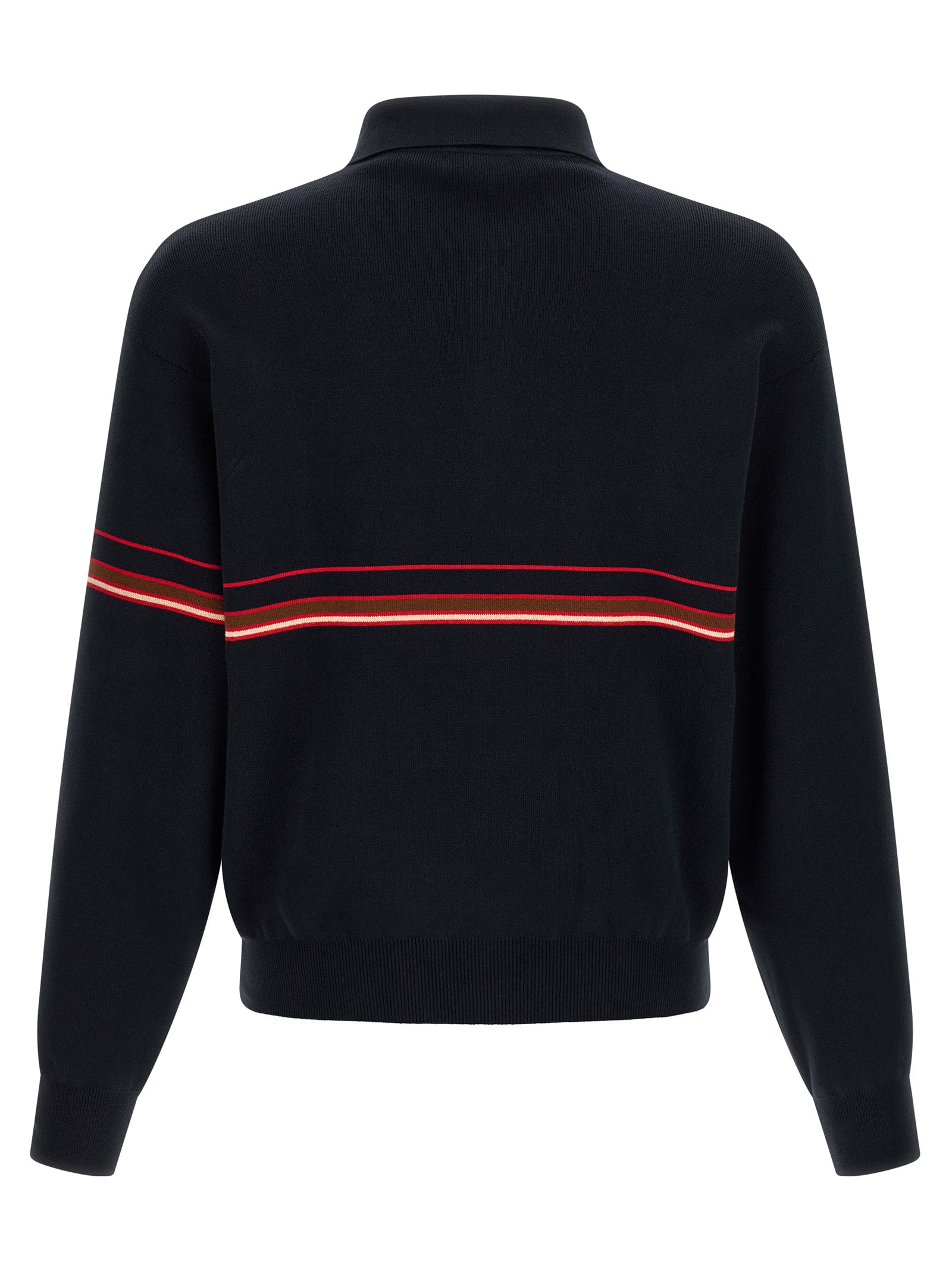Versace Blaues Baumwoll-Polohemd