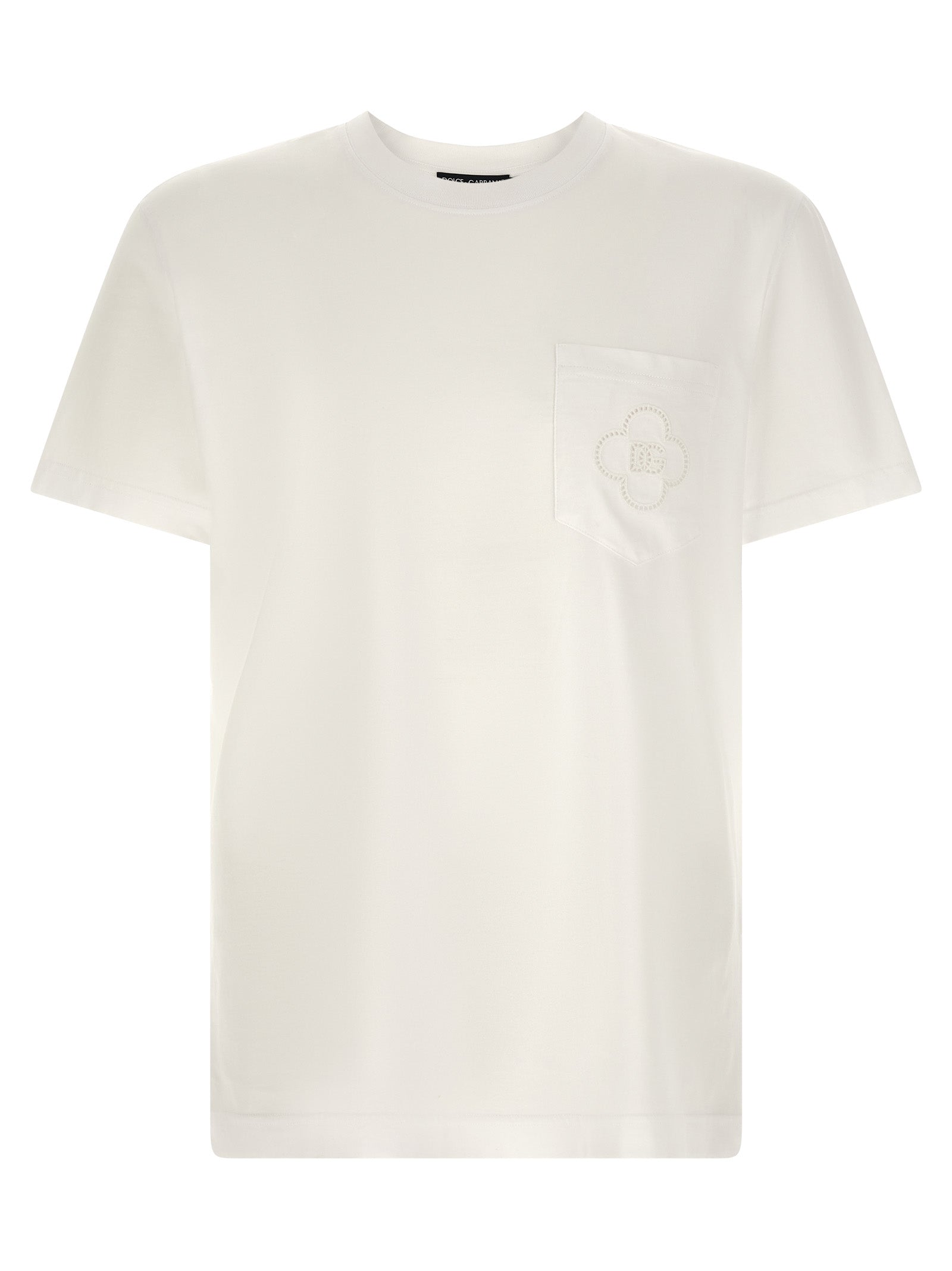 Dolce & Gabbana Weißes Baumwoll-T-Shirt