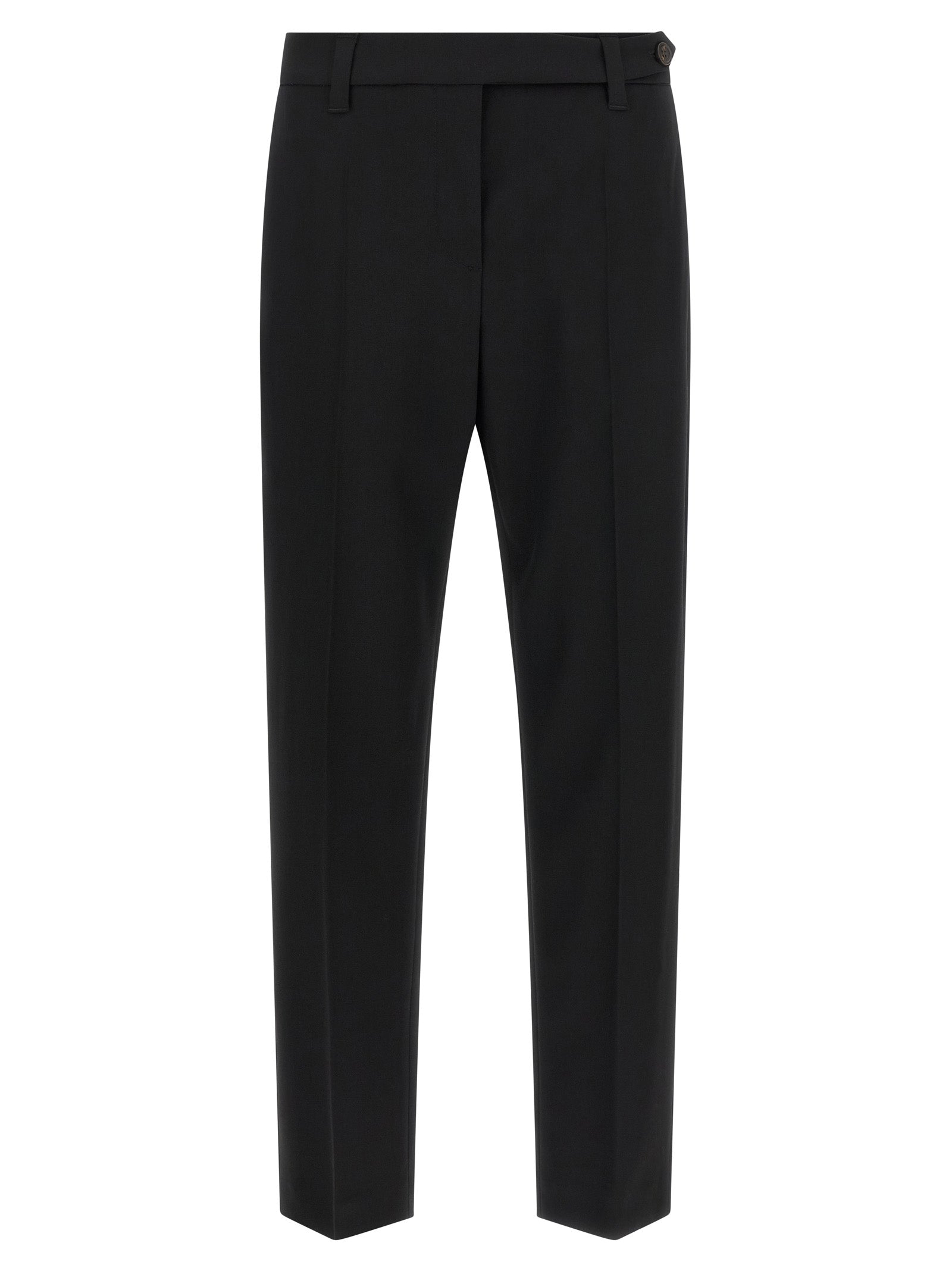Brunello Cucinelli Schwarze Hose aus reiner Schurwolle