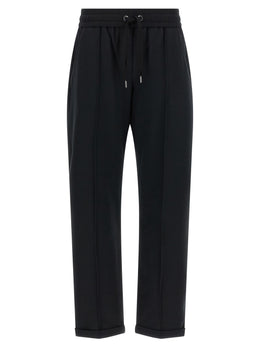 Brunello Cucinelli Schwarze Baumwoll-Jogginghose (Trainingshose)
