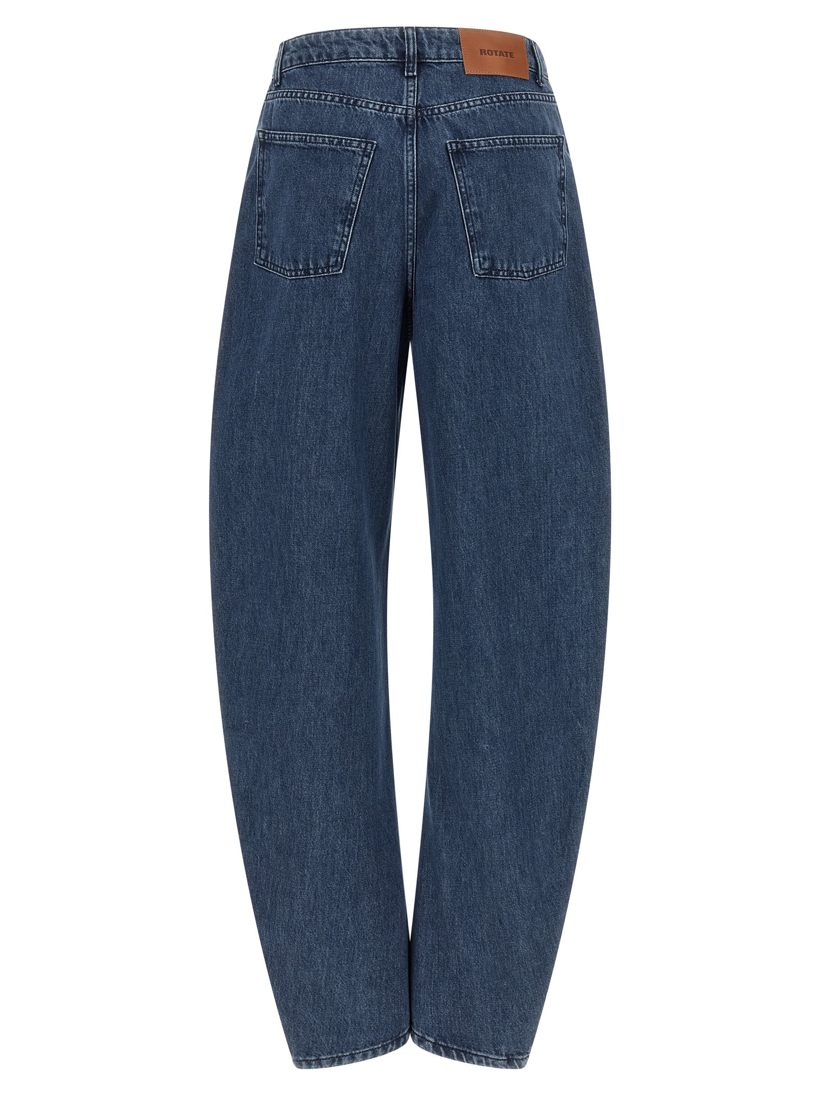 ROTATE BIRGER CHRISTENSEN Blaue Jeans aus Bio-Baumwolle im Relaxed Fit