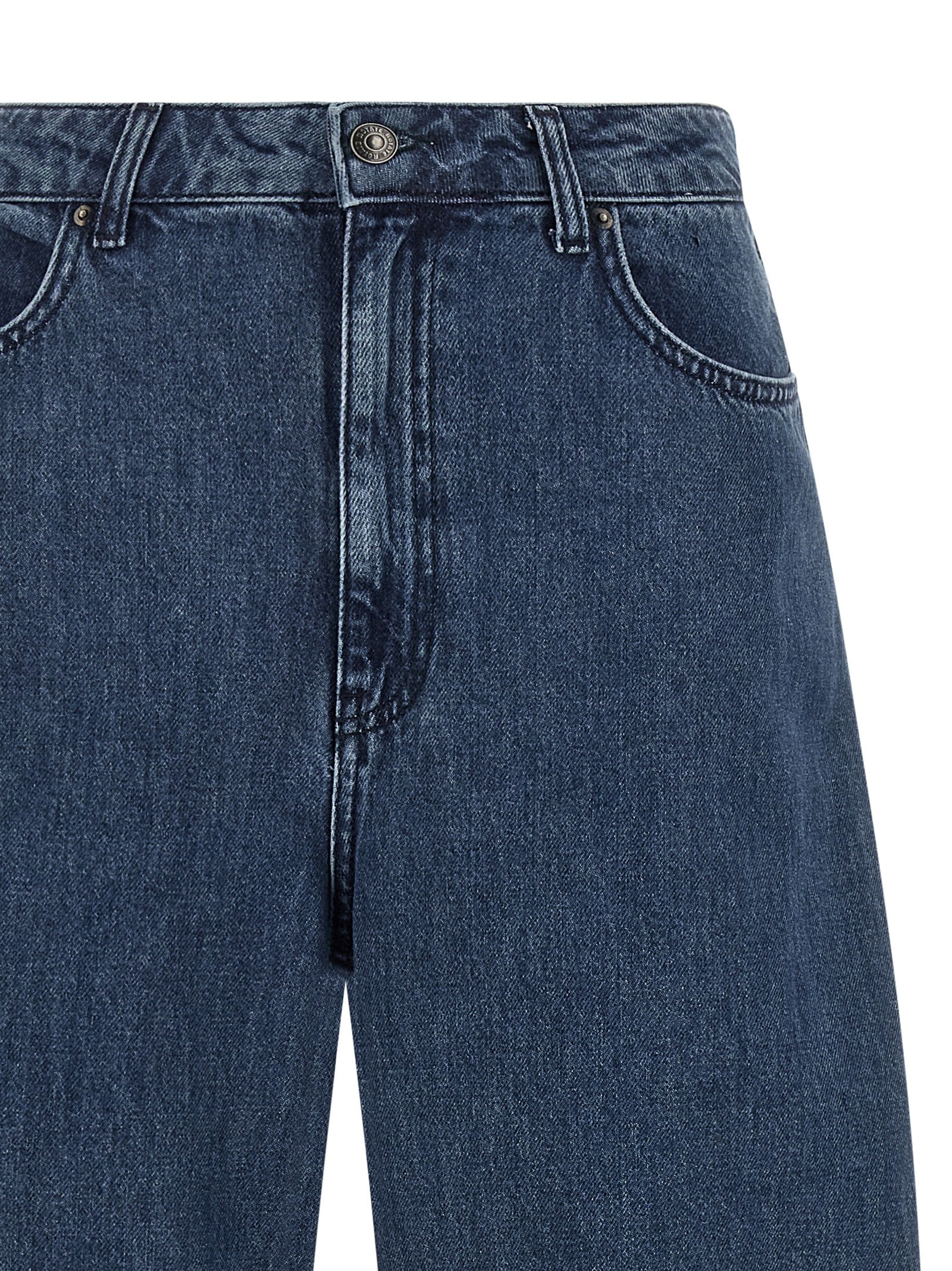 ROTATE BIRGER CHRISTENSEN Blaue Jeans aus Bio-Baumwolle im Relaxed Fit