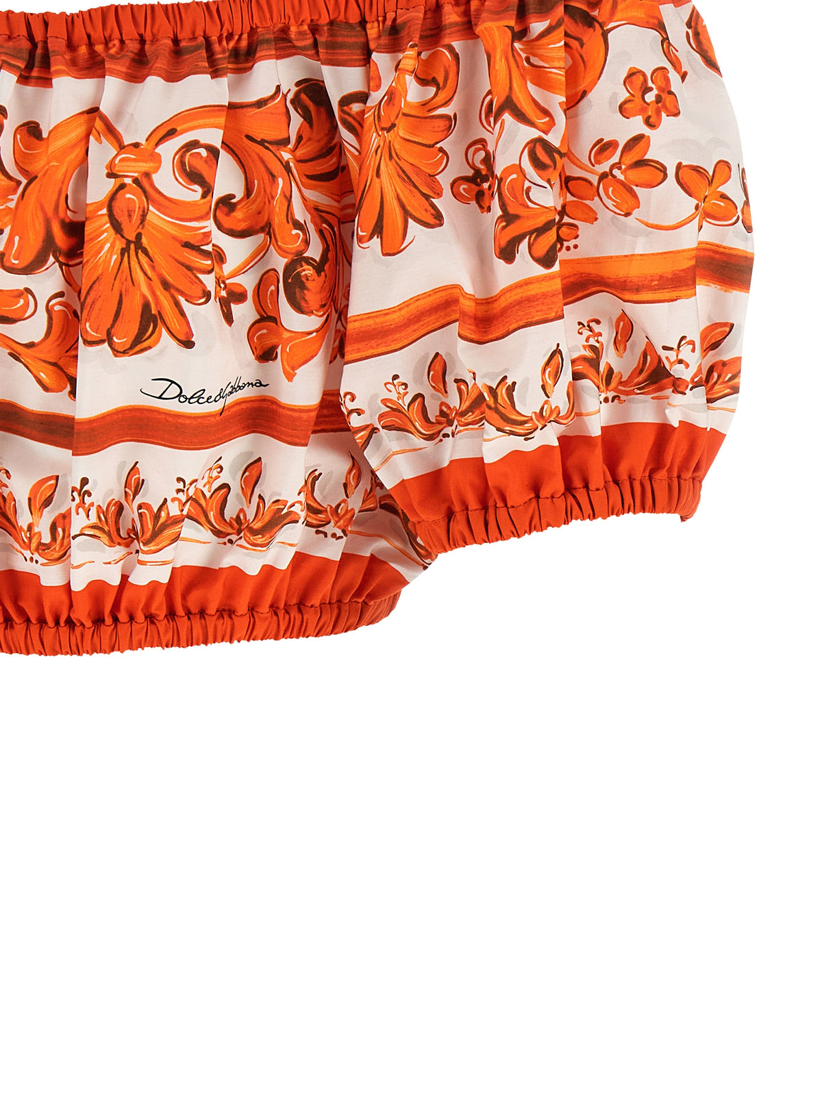 Dolce & Gabbana Orange Baumwollbluse