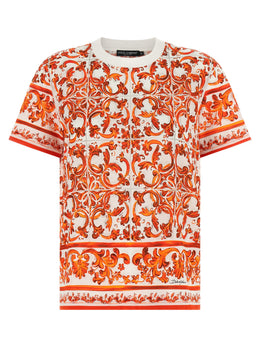 Dolce & Gabbana Orange Cotton T-Shirt