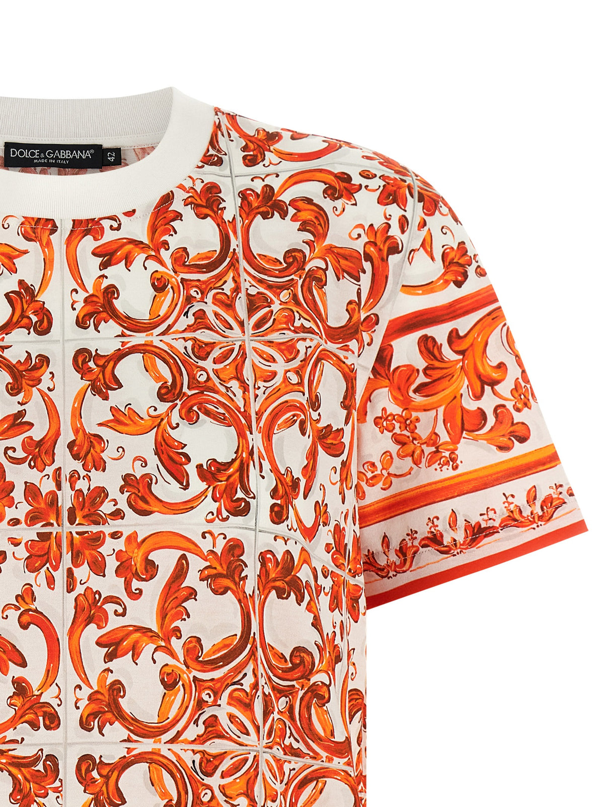 Dolce & Gabbana Orange Cotton T-Shirt
