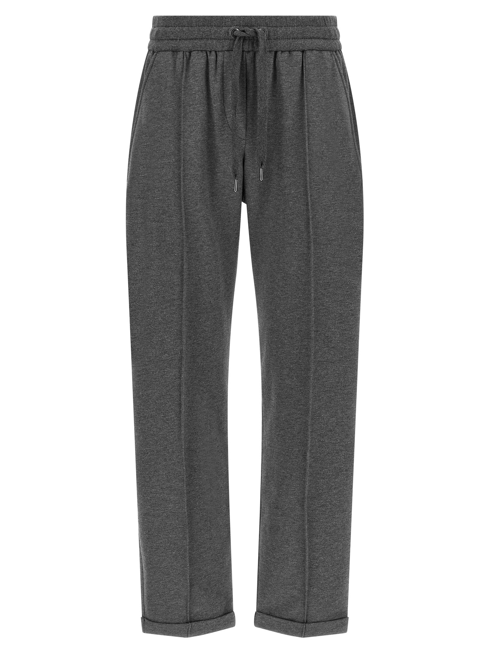Brunello Cucinelli Graue Baumwoll-Freizeithose