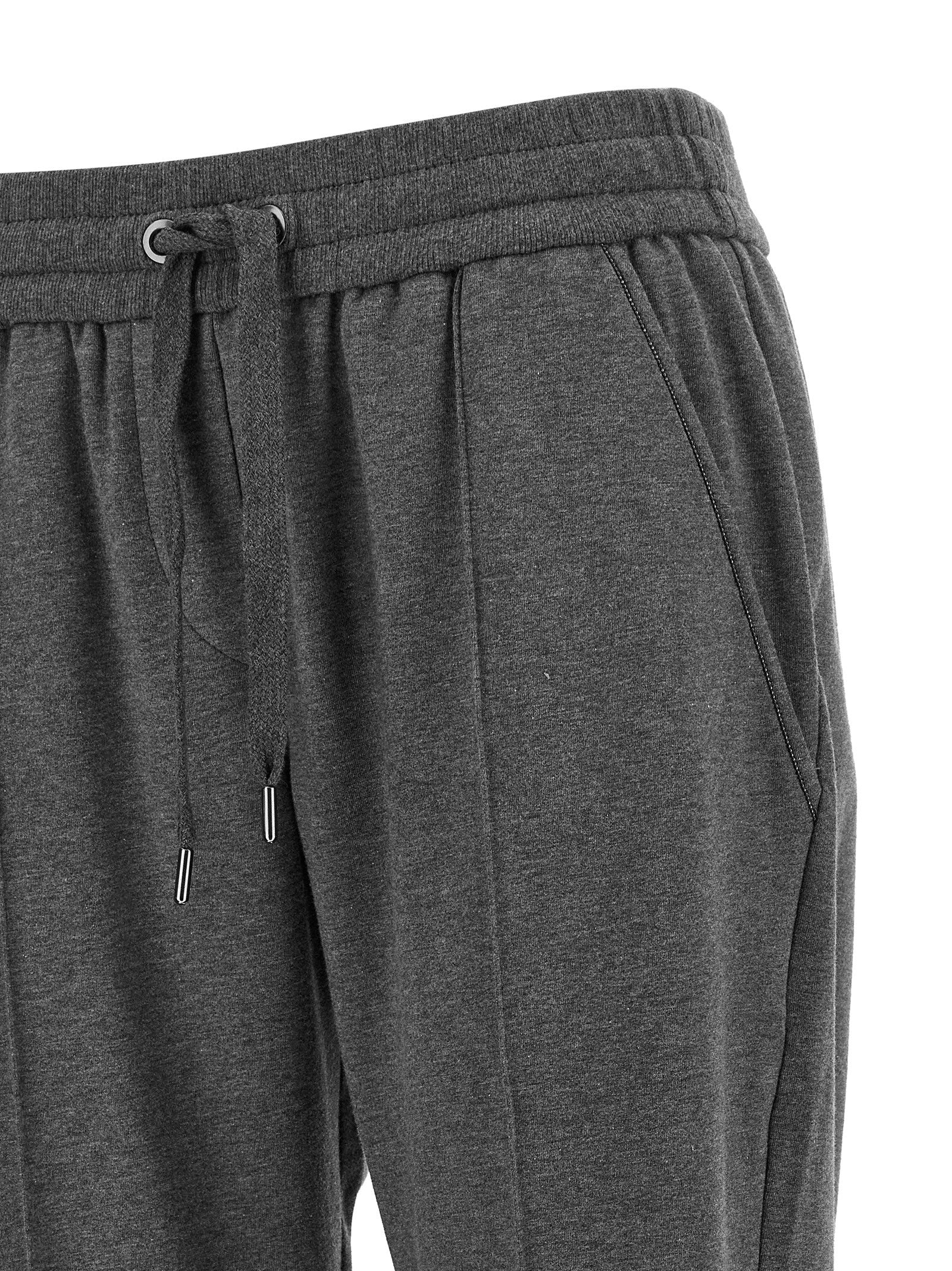 Brunello Cucinelli Graue Baumwoll-Freizeithose