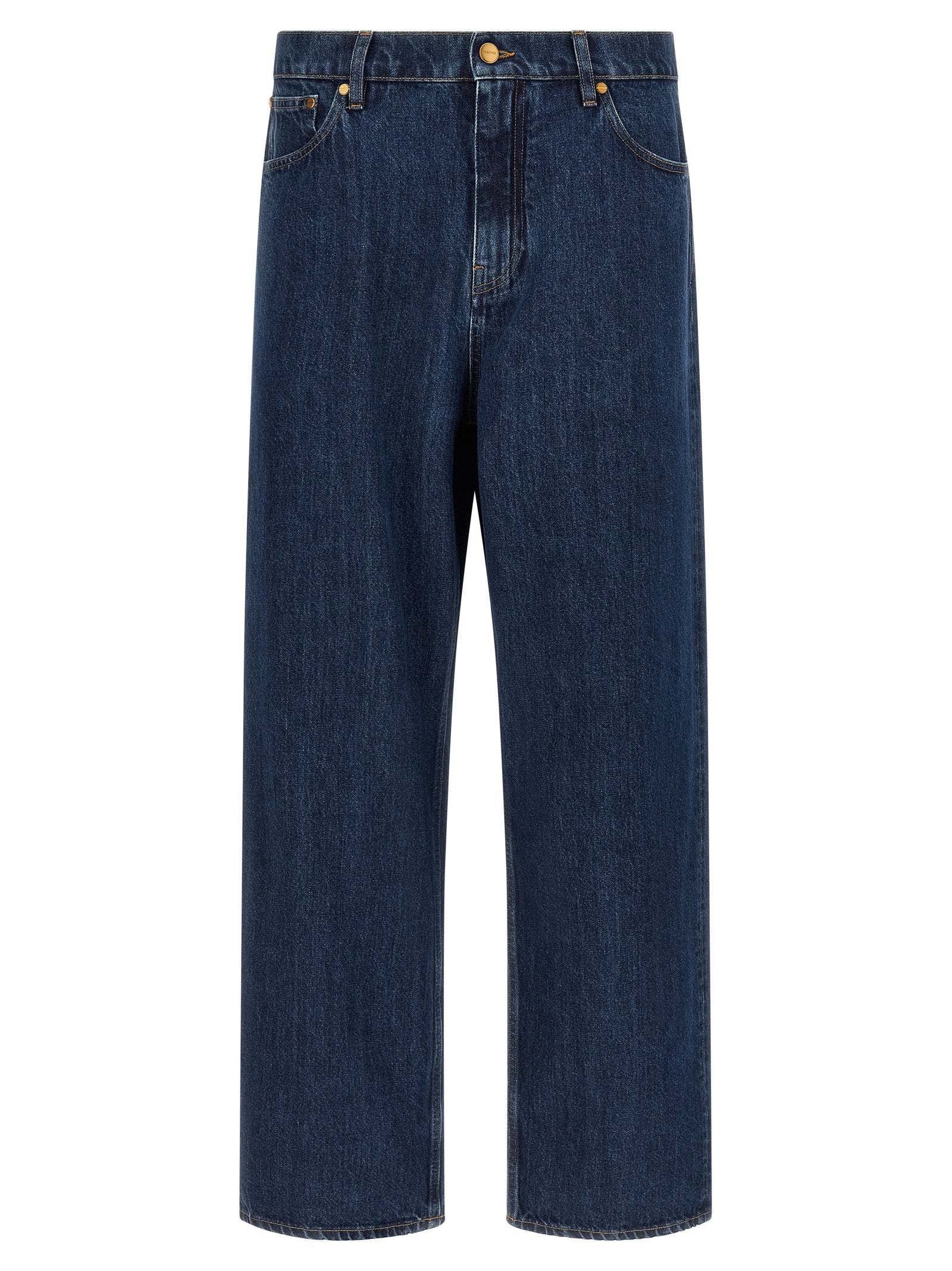 Jil Sander Blaue Jeans aus Baumwolle im geraden Schnitt