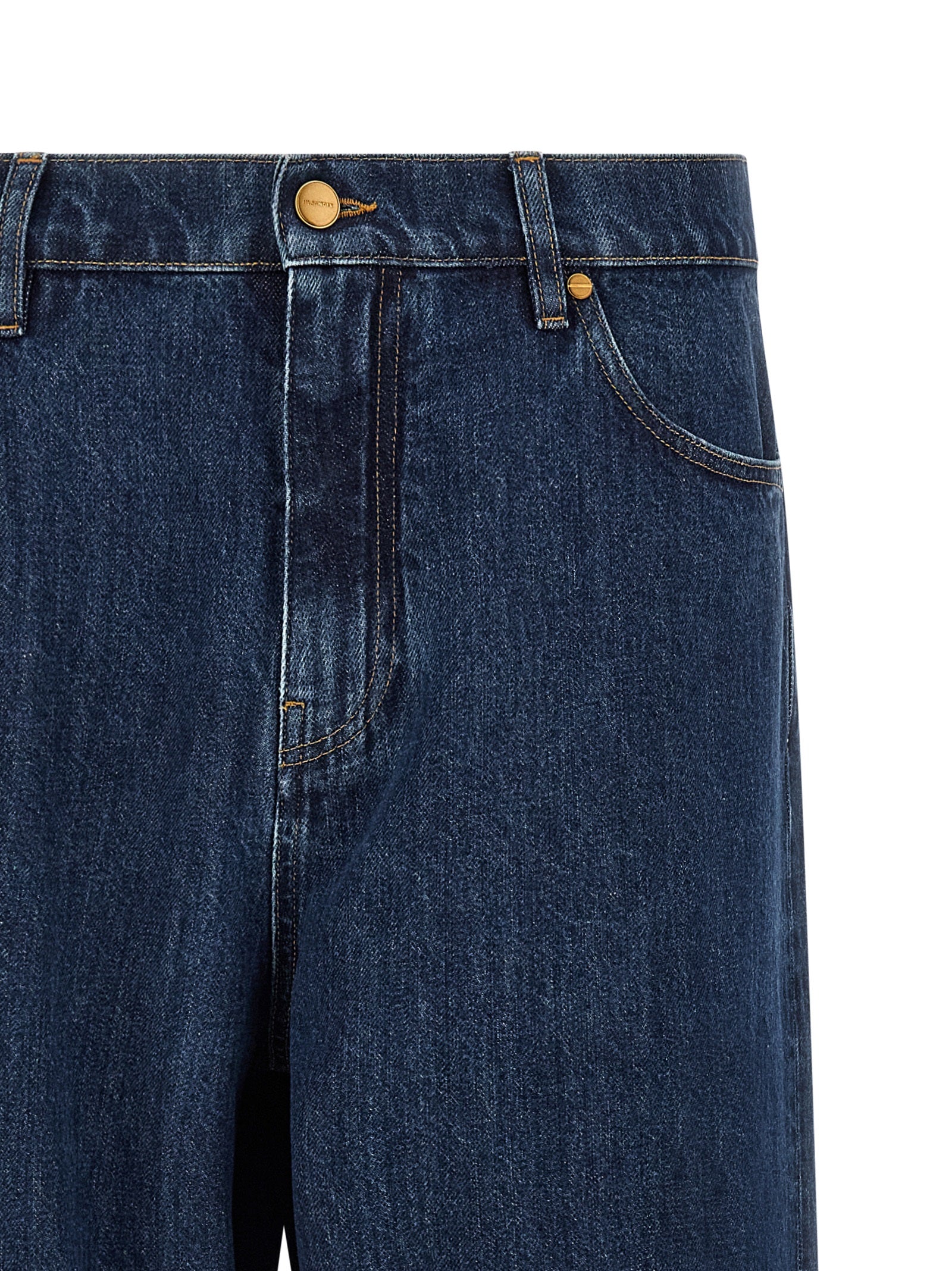 Jil Sander Blaue Jeans aus Baumwolle im geraden Schnitt