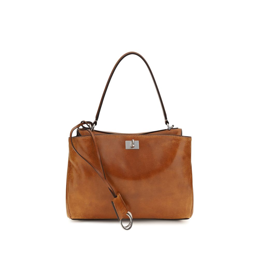 Balenciaga Braune Lammleder Schultertasche Ovis Aries Aries
