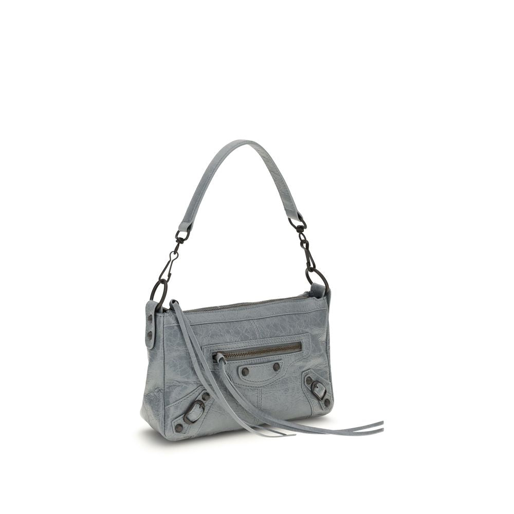 Balenciaga Graue Lammleder Schultertasche Ovis Aries Aries