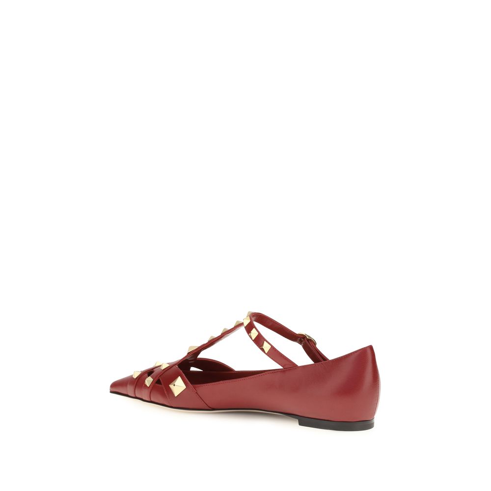 Valentino Garavani Bunte Ziegenleder-Ballerinas