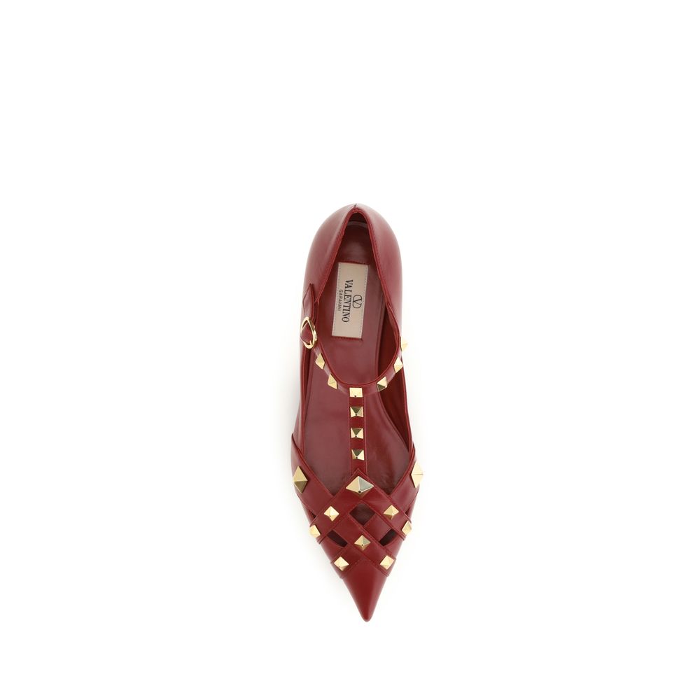 Valentino Garavani Bunte Ziegenleder-Ballerinas