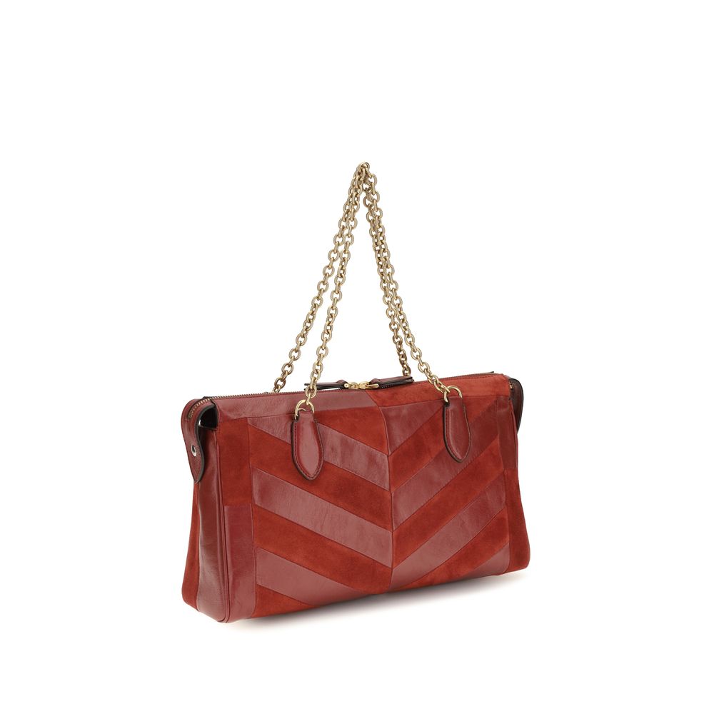 Valentino Garavani Multicolor Calf Leather Bos Taurus Schultertasche
