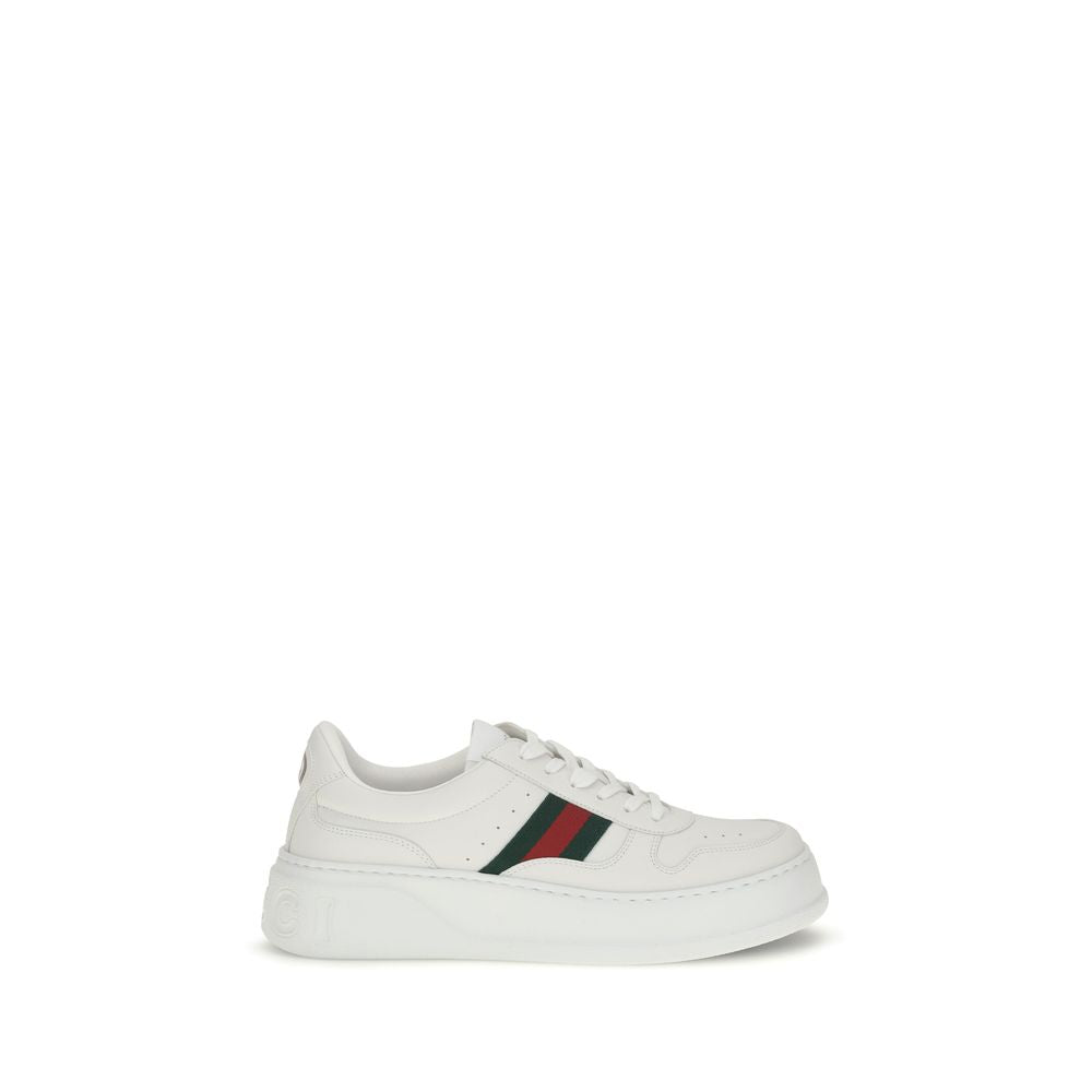 Gucci Weiße Kalbsleder Bos Taurus Chunky Sneaker