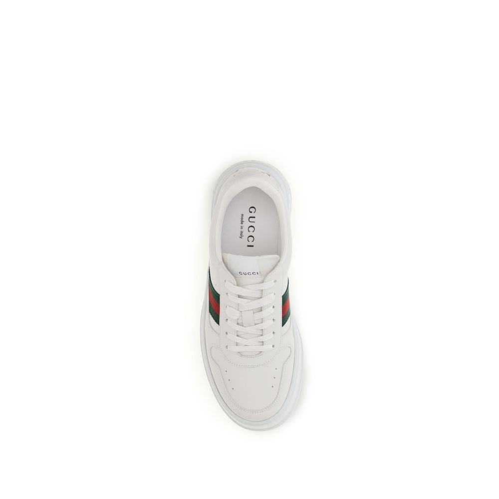 Gucci Weiße Kalbsleder Bos Taurus Chunky Sneaker