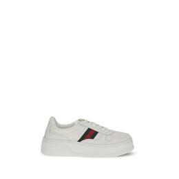 Gucci Weiße Kalbsleder Bos Taurus Chunky Sneaker
