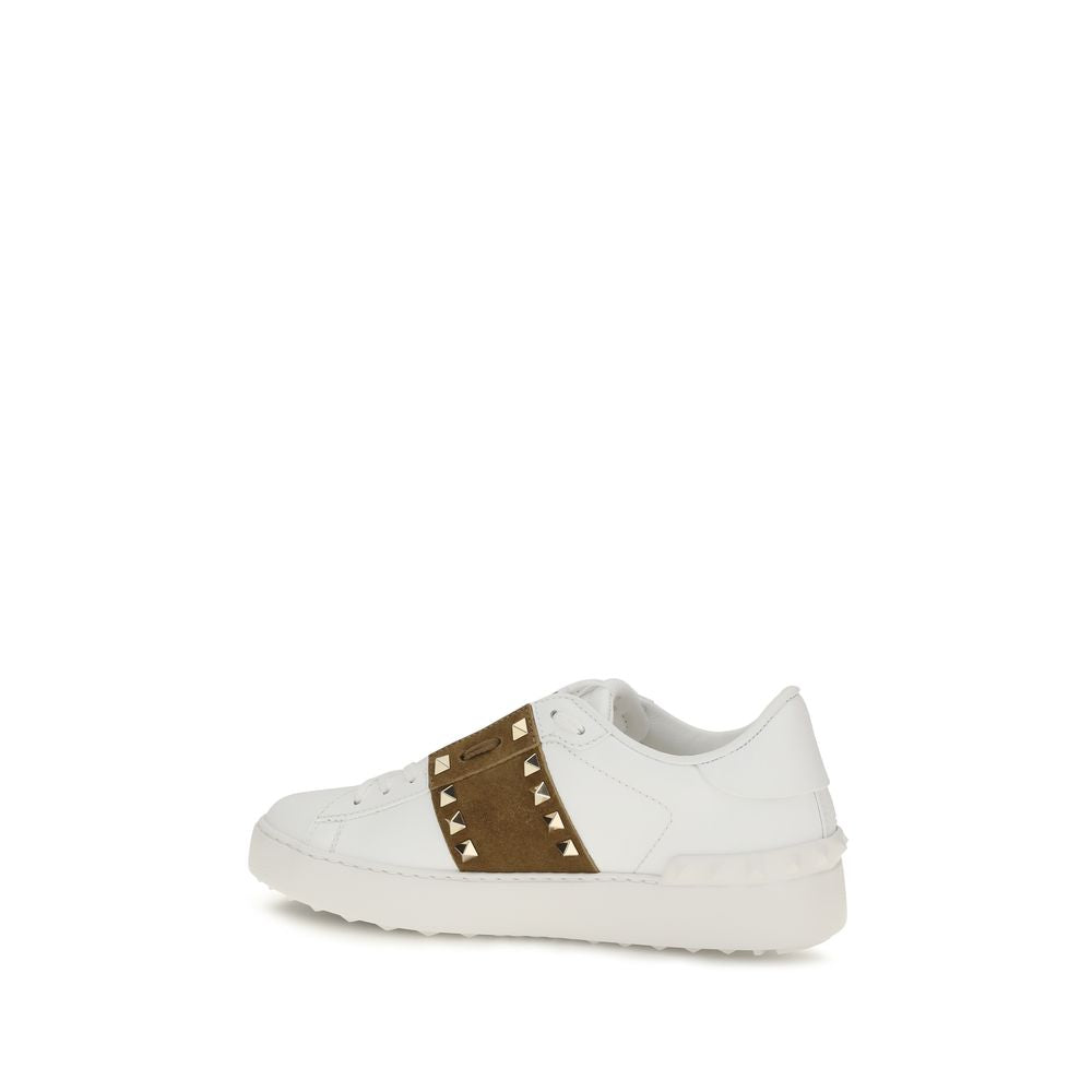 Valentino Garavani Weiße Bos Taurus Kalbsleder Athletic Sneaker
