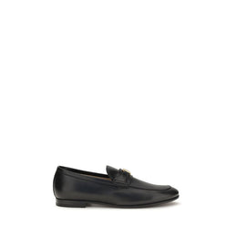 Valentino Garavani Schwarze "Bos Taurus" Kalbsleder Loafer zum Hineinschlüpfen