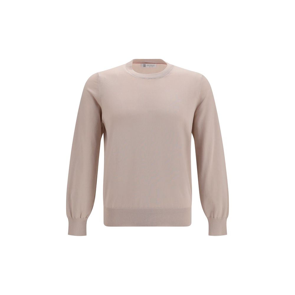 Brunello Cucinelli Beige Baumwoll-Sweatshirt