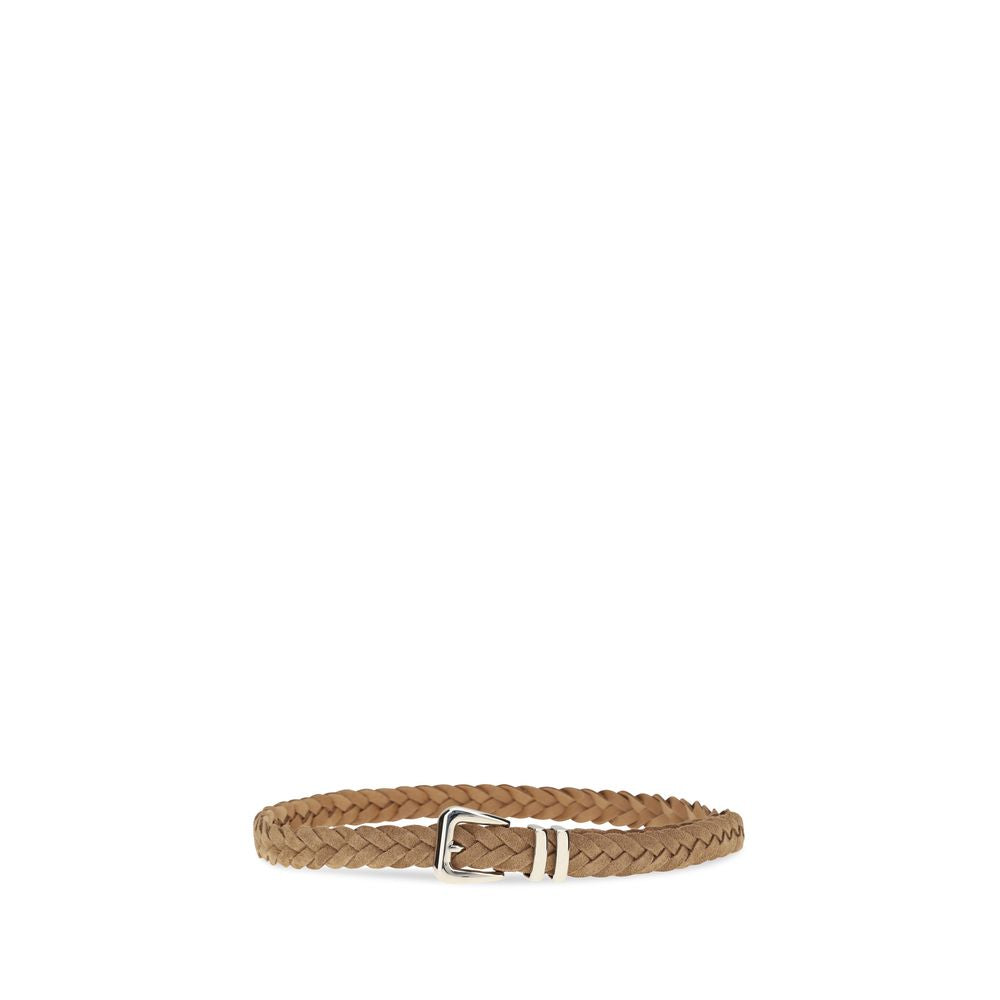 Brunello Cucinelli Beige Kalbsleder Bos Taurus Regular Gürtel