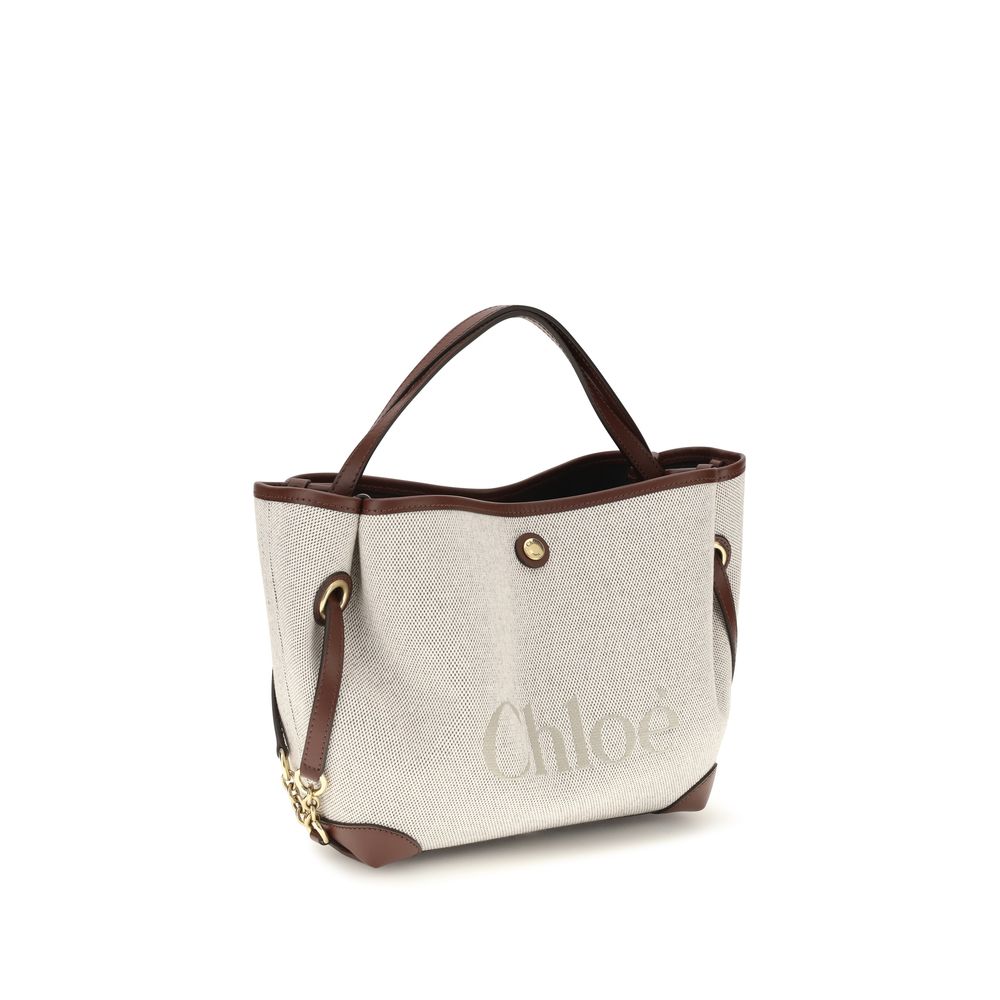 Chloé Beige Stoff-Handtasche