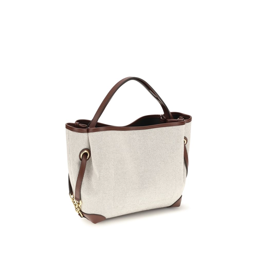 Chloé Beige Stoff-Handtasche