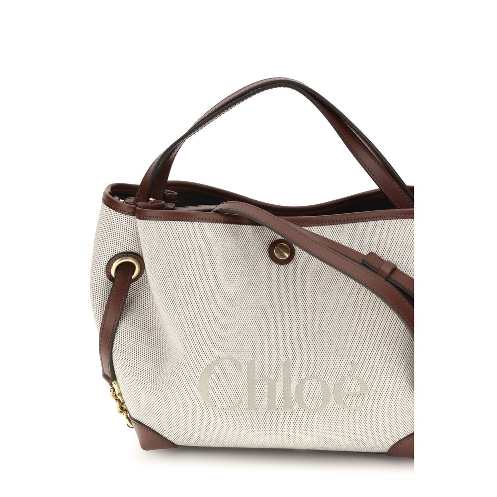 Chloé Beige Stoff-Handtasche