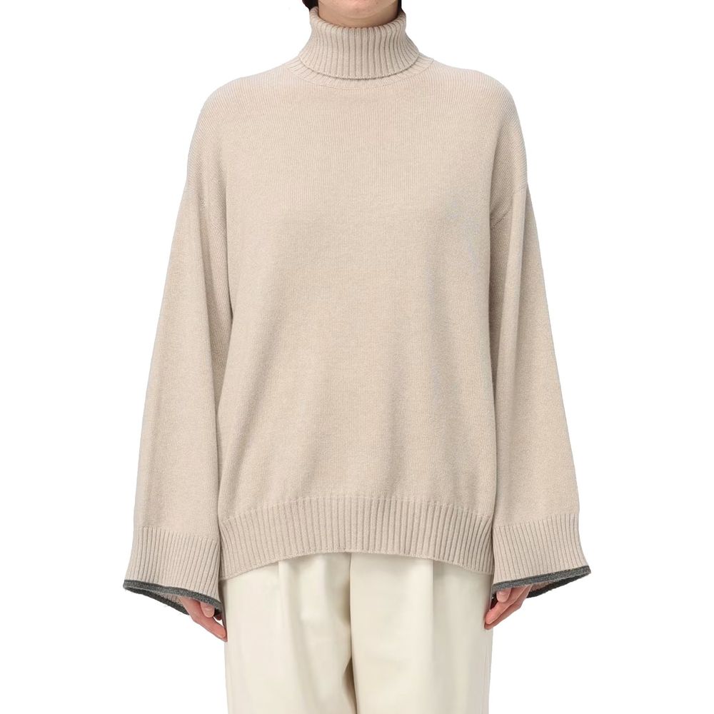 Brunello Cucinelli Beiger Kaschmirpullover