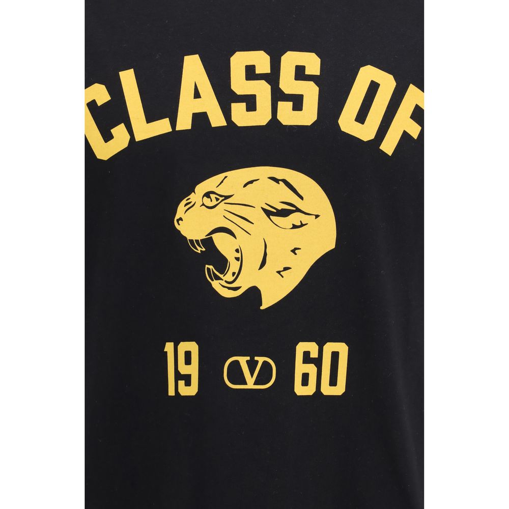 Valentino Garavani Schwarzes Baumwoll-T-Shirt