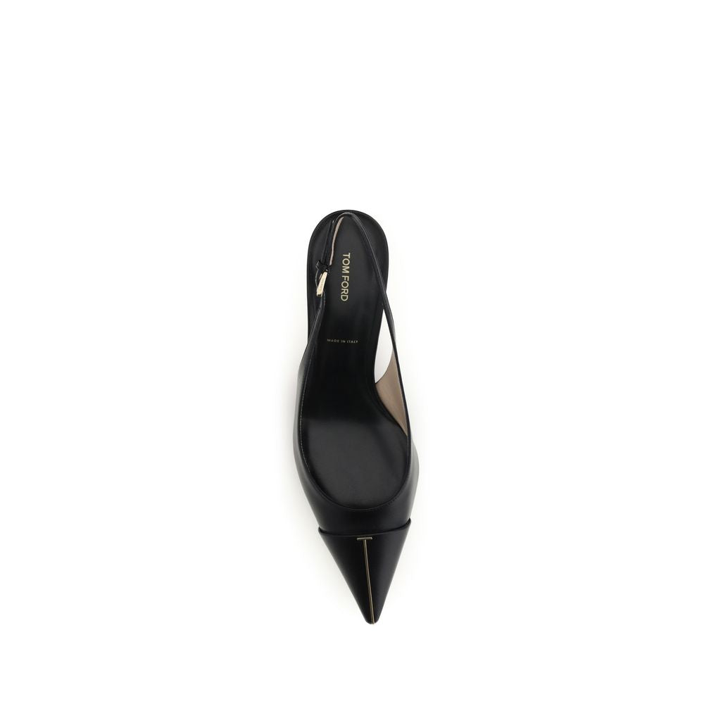 Tom Ford Schwarze Pumps aus Kalbsleder Bos Taurus