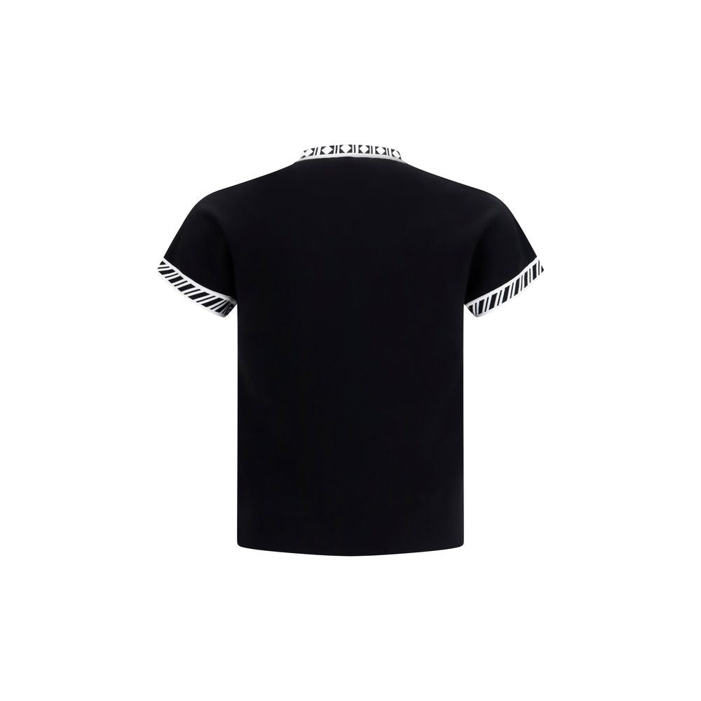 Versace Schwarzes Baumwoll-T-Shirt