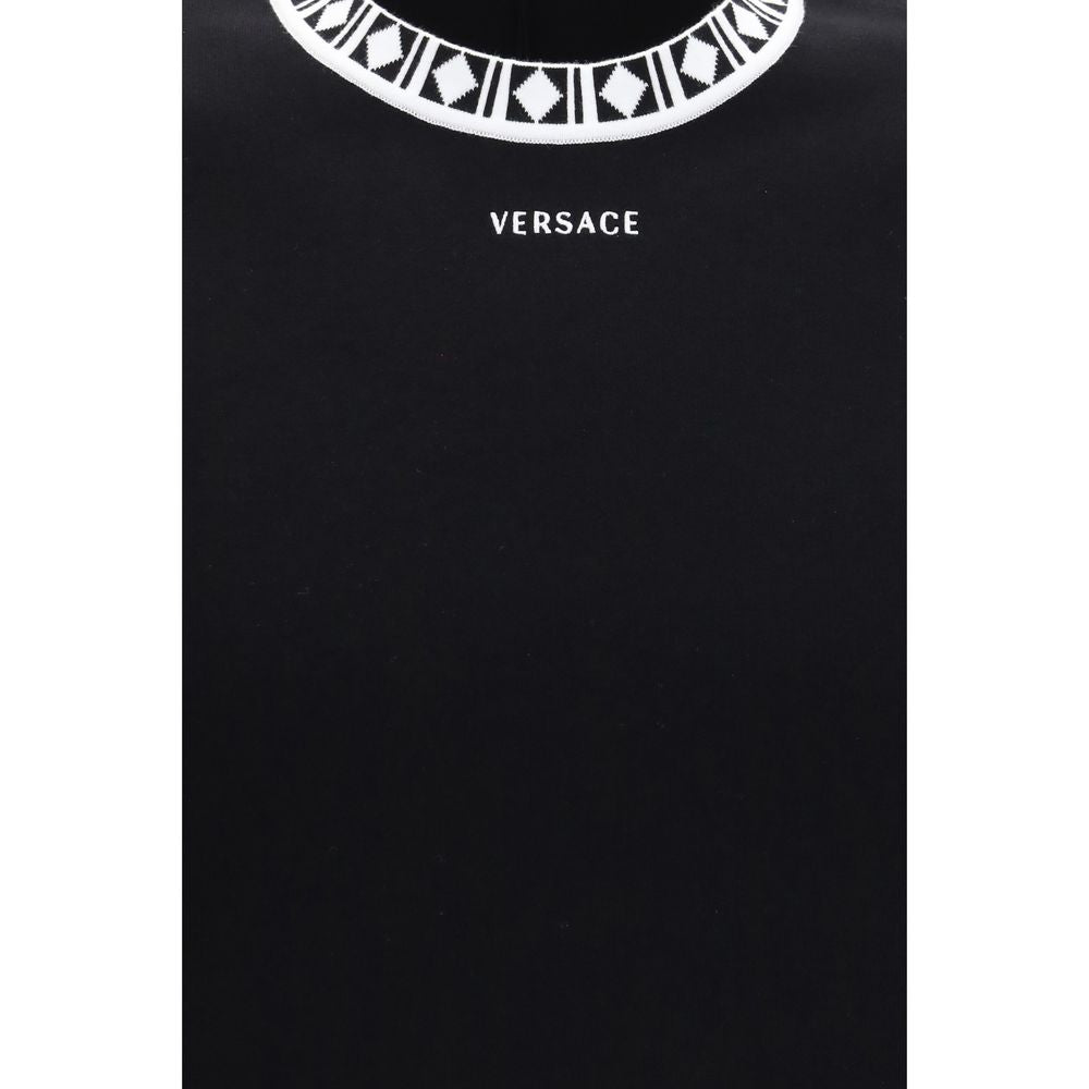 Versace Schwarzes Baumwoll-T-Shirt