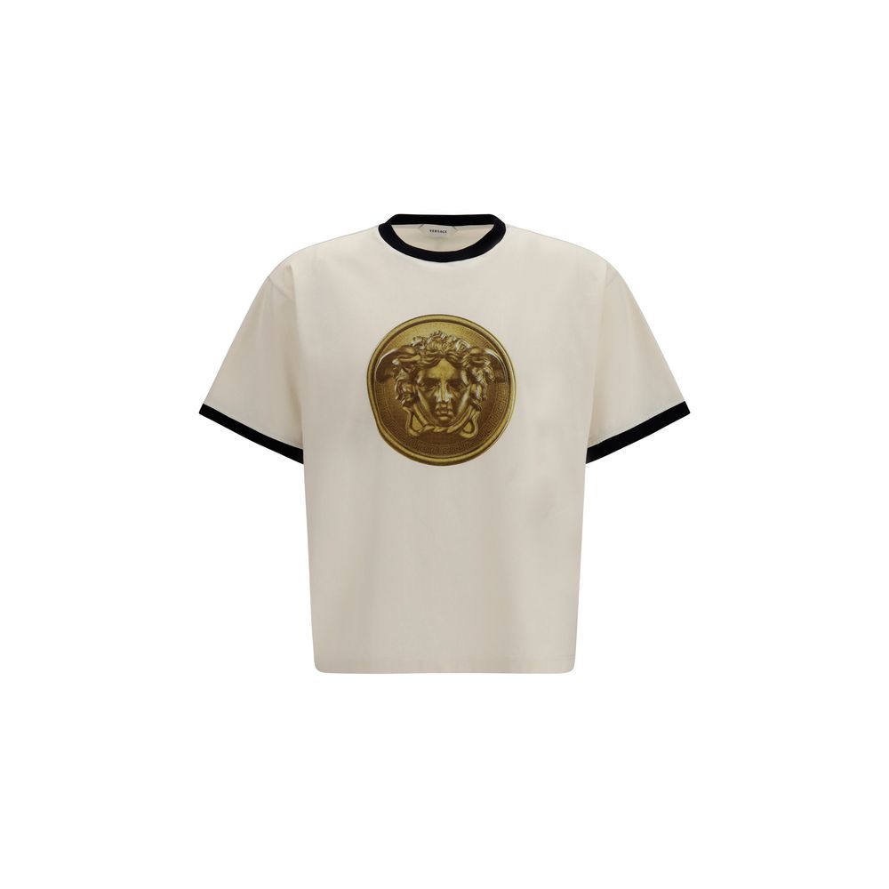 Versace Beiges Baumwoll-T-Shirt