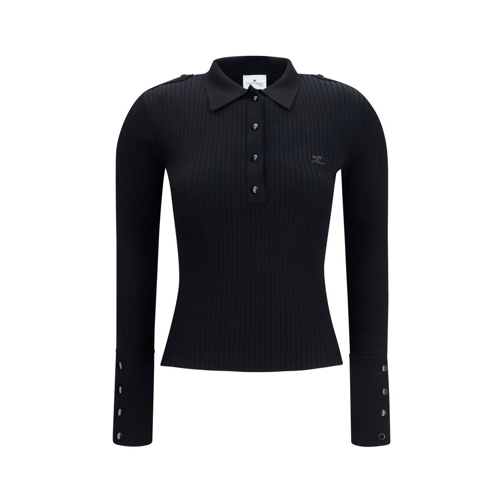 Courrèges Schwarzes Hemd aus Viskose