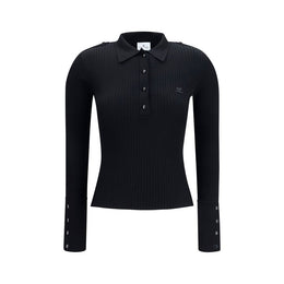 Courrèges Schwarzes Hemd aus Viskose