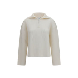 Courrèges Weißes Sweatshirt aus Wolle Oves Aries