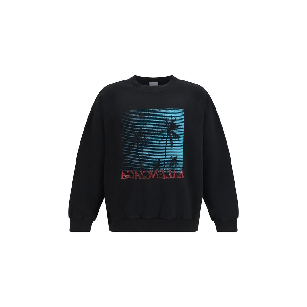 Balenciaga Schwarzer Baumwoll-Sweatshirt