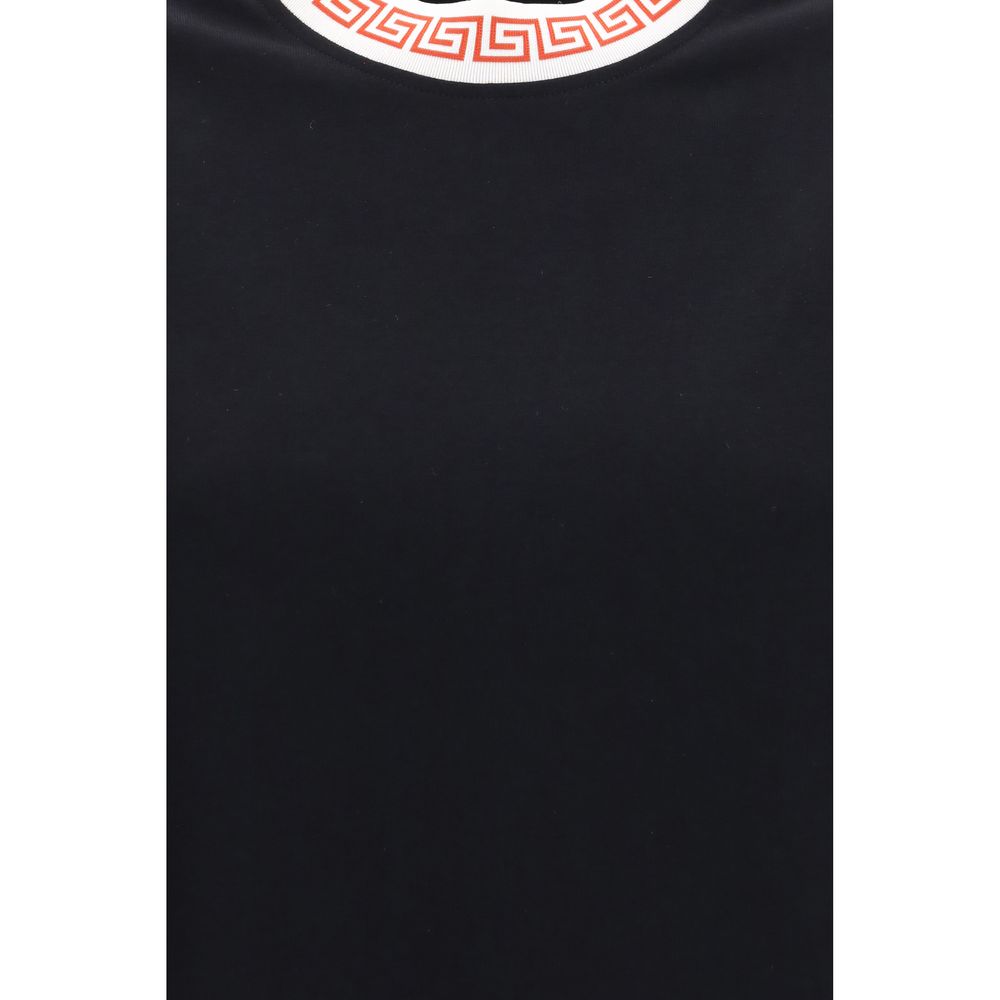 Versace Schwarzes Baumwoll-T-Shirt