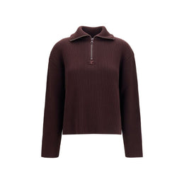 Courrèges Brauner Wollpullover Oves Aries