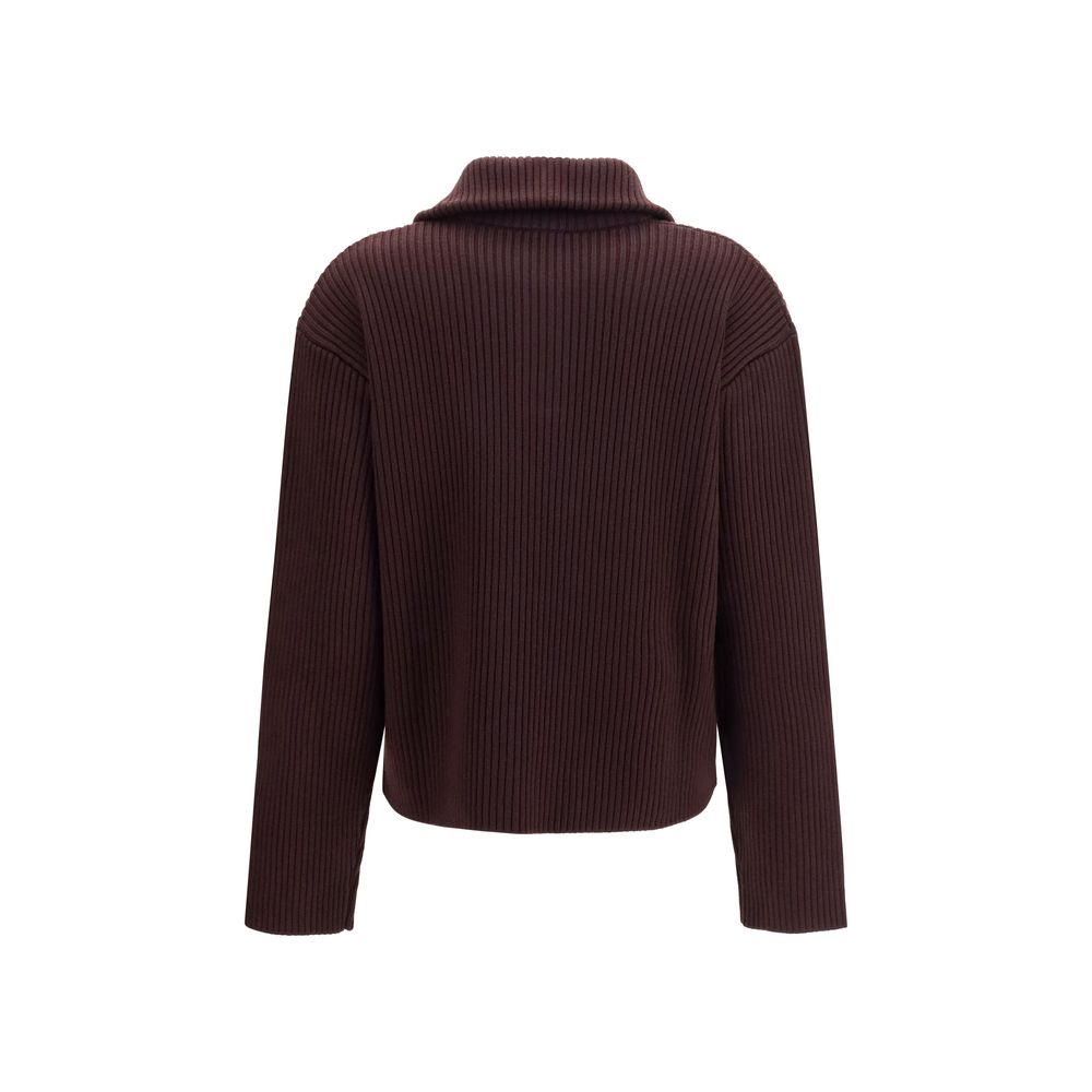 Courrèges Brauner Wollpullover Oves Aries
