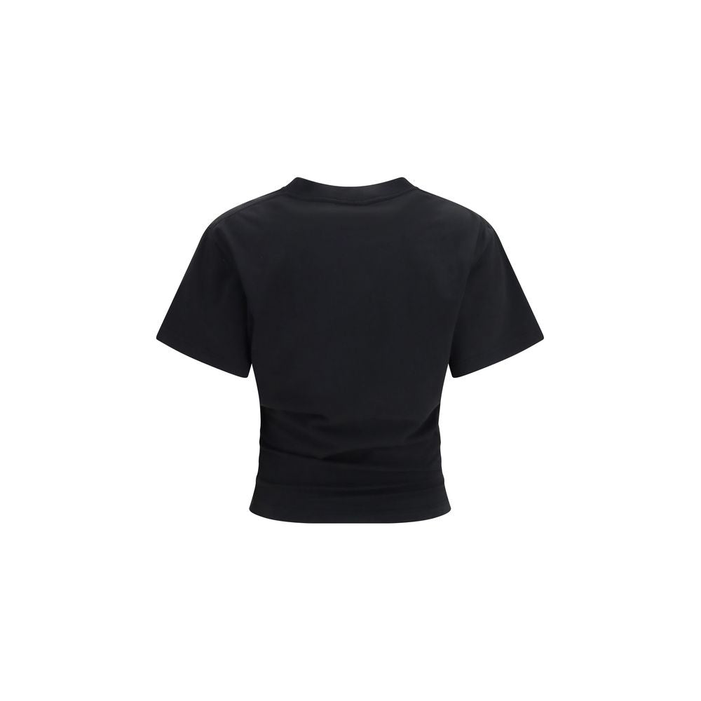 Balenciaga Schwarzes Baumwoll-T-Shirt