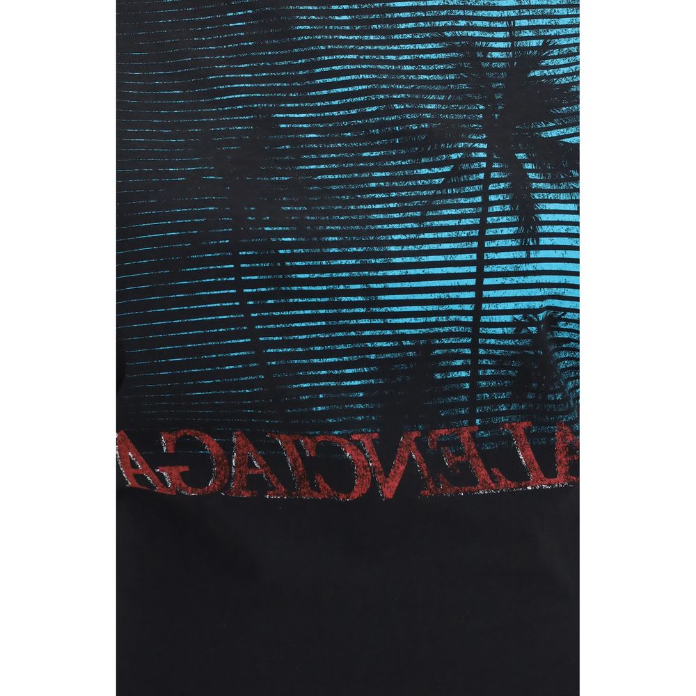 Balenciaga Schwarzes Baumwoll-T-Shirt
